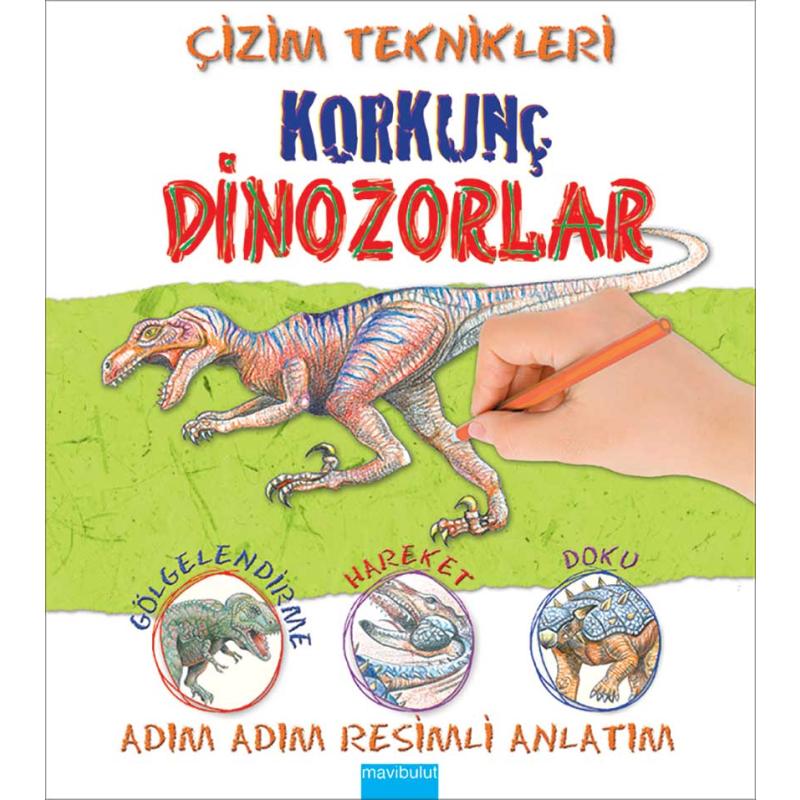Cizim Teknikleri Korkunc Dinozorlar Mavibulut Yayincilik Dinazor çizimi kolay hayvan çizimi , source: try